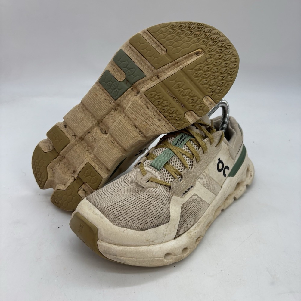 On Cloud Shoes Womens 9 Running Comfort Support X Silver/Almond ONV 014